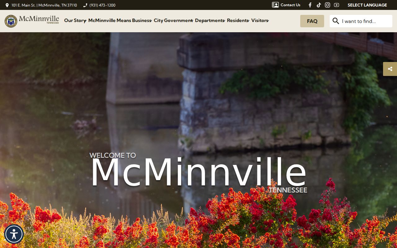 Official McMinnville city government website
